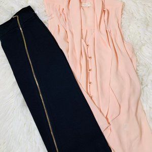 Peach Short Sleeve Top